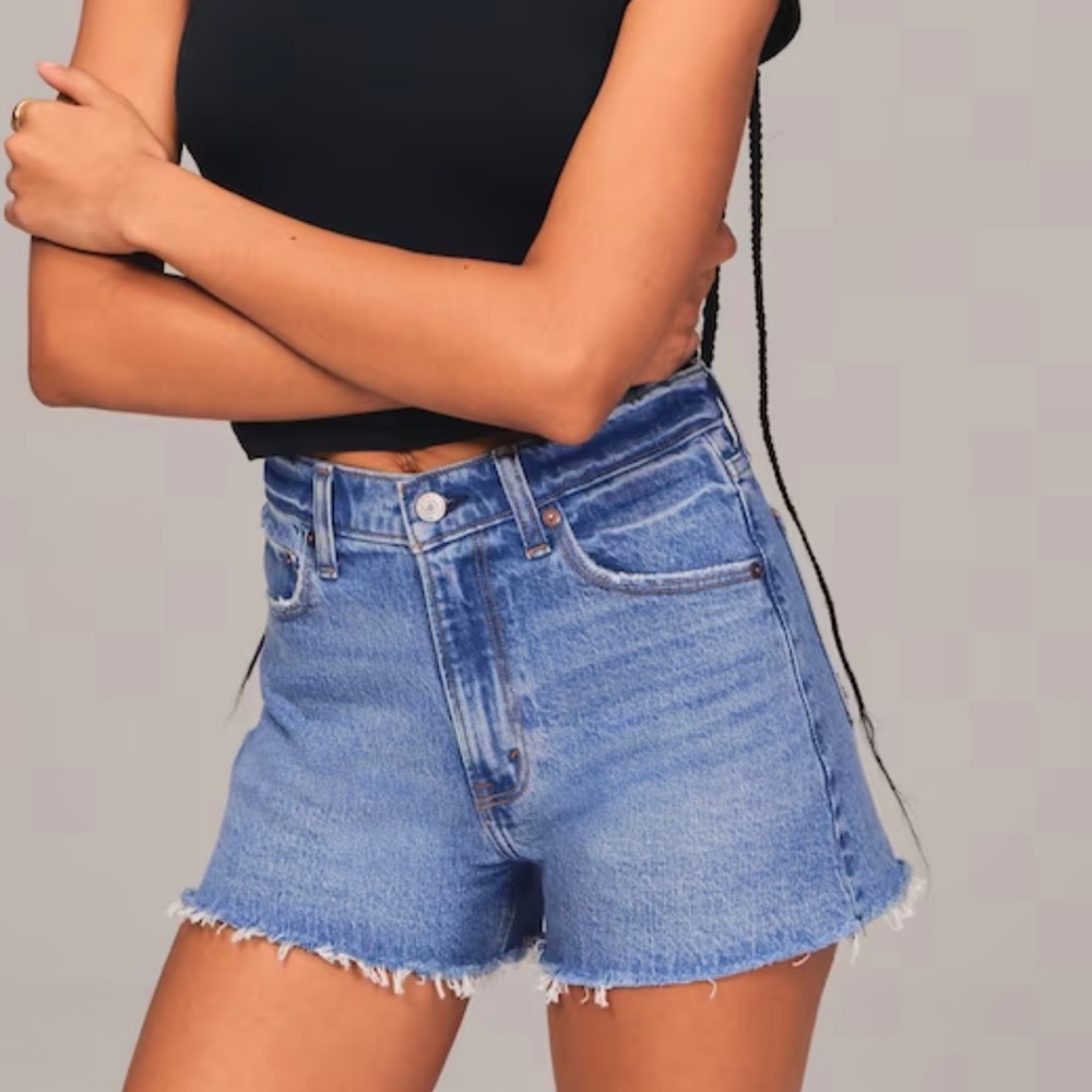 Abercrombie high rise 90s cutoff shorts CURVE LOVE